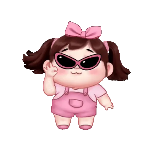 Graciosa niña chibi👧🩷💞 1