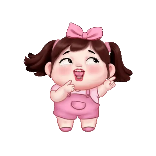 Graciosa niña chibi👧🩷💞 5