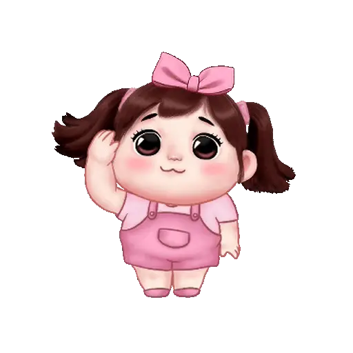 Graciosa niña chibi👧🩷💞 3