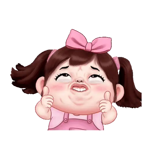 Graciosa niña chibi👧🩷💞 6