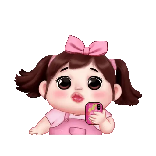 Graciosa niña chibi👧🩷💞 12