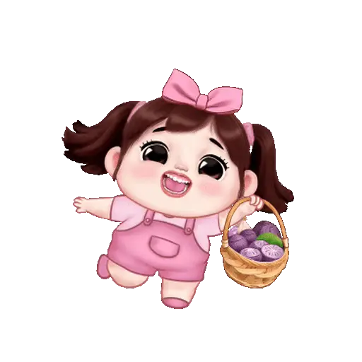 Graciosa niña chibi👧🩷💞 17