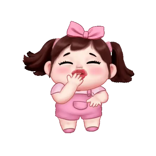 Graciosa niña chibi👧🩷💞 16