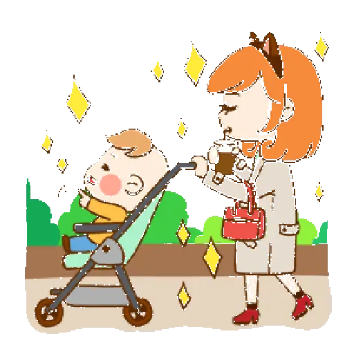 A day of mom and baby 24