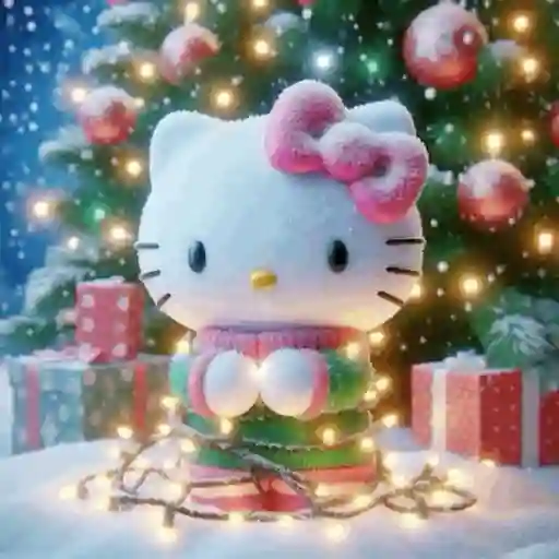 Navidad Rosa Hello Kitty 💕🎀🎄✨ 7