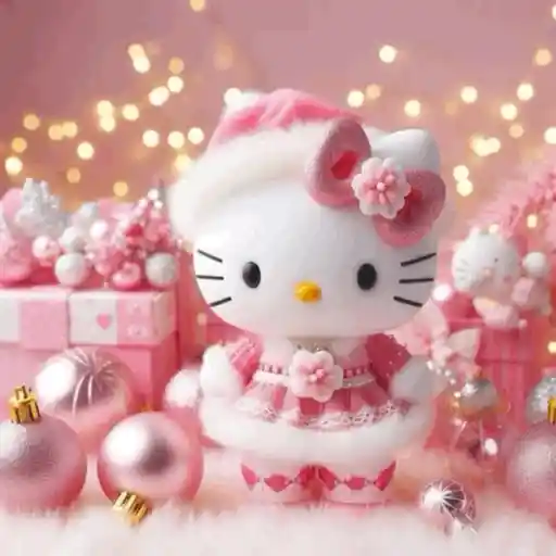 Navidad Rosa Hello Kitty 💕🎀🎄✨ 8