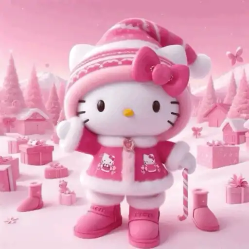 Navidad Rosa Hello Kitty 💕🎀🎄✨ 10