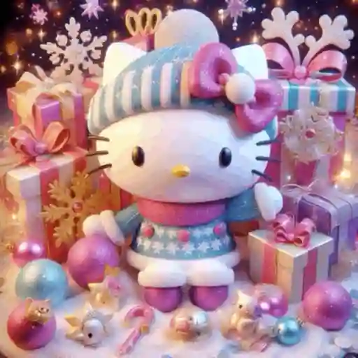 Navidad Rosa Hello Kitty 💕🎀🎄✨ 17