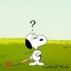 Snoopy con signo de interrogación