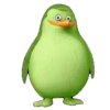 Green Penguin Character