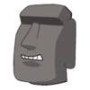 Моаи эмодзи GIF 25