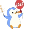 Penguin new year 🐧🎉 10