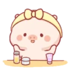 Stiker Piggy Bucin 🐷 5