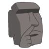 Моаи эмодзи GIF 5