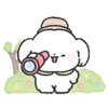 Perro blanco cute animado 🐕✨ 8