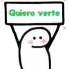 Quiero verte stickers.aaron