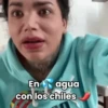 En agua con los chiles