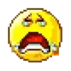 रोता हुआ पिक्सेल इमोजी 😭😥 9