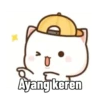 Stiker kucing lucu 5