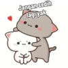 Stiker kucing lucu 8