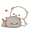 Stiker kucing lucu 9