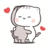 Stiker kucing lucu 6