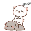 Gomu and peach || cute cat 9