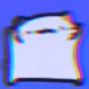 Fatia de pão com glitch