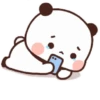 White Cute Panda Pack 3 7