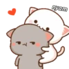Gomu and peach || cute cat 15