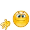 Silly yellow face emoji gif 9