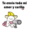 Te envío todo mi amor y cariño