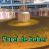 ค Parei de beber