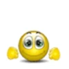 Silly yellow face emoji gif 11