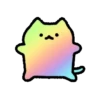 Kucing Rainbow GIF 🌈 7