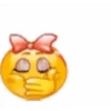 Silly yellow face emoji gif 7