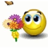 Silly yellow face emoji gif 5