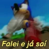 Falei e já saí