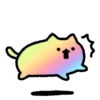 Kucing Rainbow GIF 🌈 10