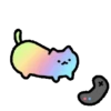 Kucing Rainbow GIF 🌈 17