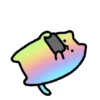 Kucing Rainbow GIF 🌈 6