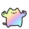 Kucing Rainbow GIF 🌈 19