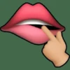 Mordiéndose el dedo Animated👄👈 16