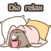 Día relax Harley Stickers