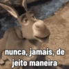 nunca, jamais, de jeito maneira