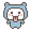 Cute Bear Pixel Gerak 13