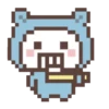 Cute Bear Pixel Gerak 22
