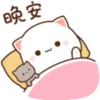Love peach Mochi cat love  12