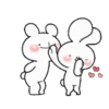 Conejitos dandose amor     ★ ❤️‍🩹 15