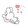 Conejitos dandose amor     ★ ❤️‍🩹 13